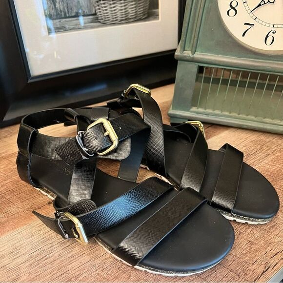 Christian Siriano For Payless Black TRISTAN Strappy Sandals (7) - Picture 2 of 5